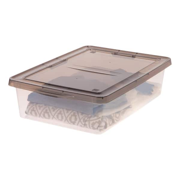 IRIS 28-Qt. Storage Box in Clear 200420 - The Home Depot