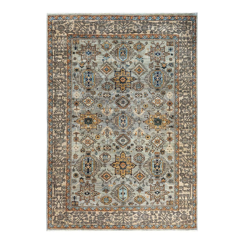 Serapi Gray 6 ft. x 9 ft. Tribal Wool Indoor Area Rug price history on PriceWatchPro