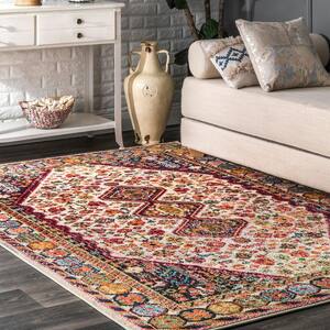Meadow Vintage Vibrant Ivory 7 ft. x 9 ft. Area Rug