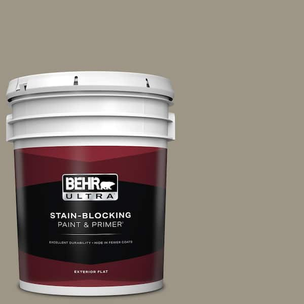 BEHR ULTRA 5 gal. Home Decorators Collection #HDC-CT-20 Greywood Flat Exterior Paint & Primer