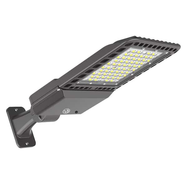Honbei 800-Watt Equivalent Integrated LED Bronze Dusk to Dawn Parking Lot Light 28000 Lumens, 5000K Lighting with Arm Mount