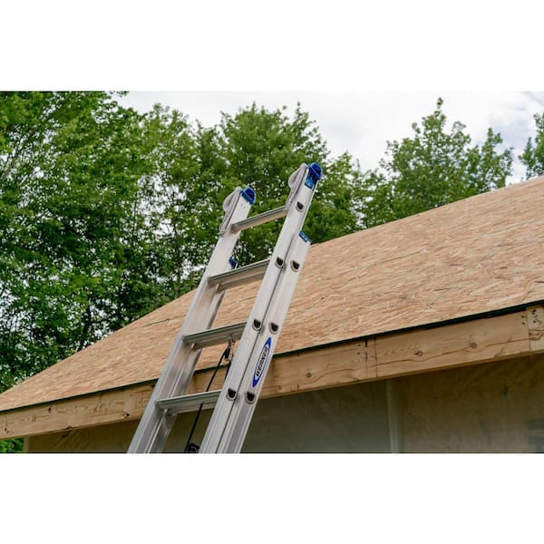40 ft. Aluminum Extension Ladder (37 ft. Reach Height) with 250 lb. Load Capacity Type I Duty Rating