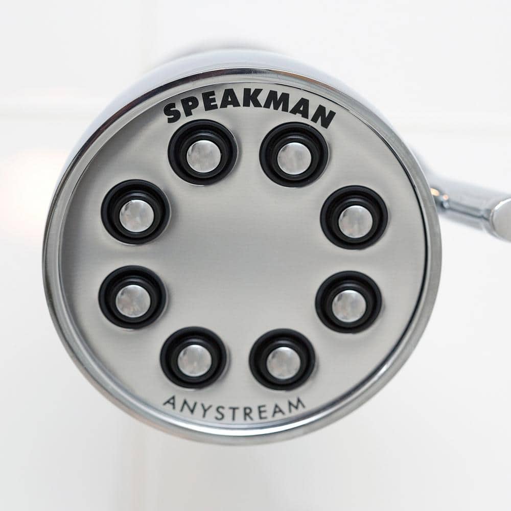 Polished Chrome Round Multi-Function Wall Mounted Shower Head