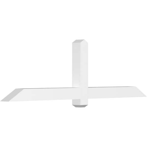Ekena Millwork Eugene 72 in. W x 21 in. H x 4 in. D Signature Polyurethane Bracket