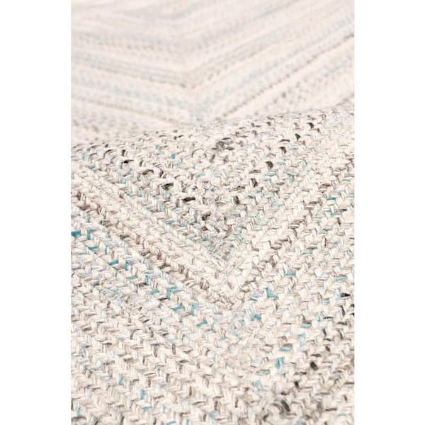Faro Blue/Multi 5 ft. x 8 ft. Geometric Area Rug