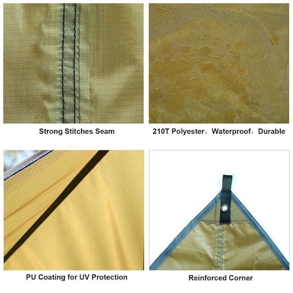 ITOPFOX 11.8 ft. x 9.5 ft. Waterproof Camping Tarps