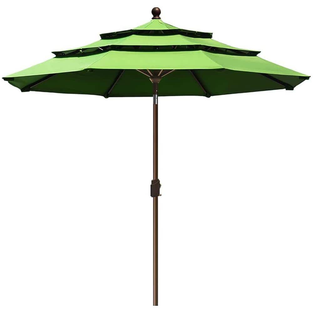 ELITESHADE Elite Shade USA Sunumbrella 9 ft. 3Tiers Market Umbrella
