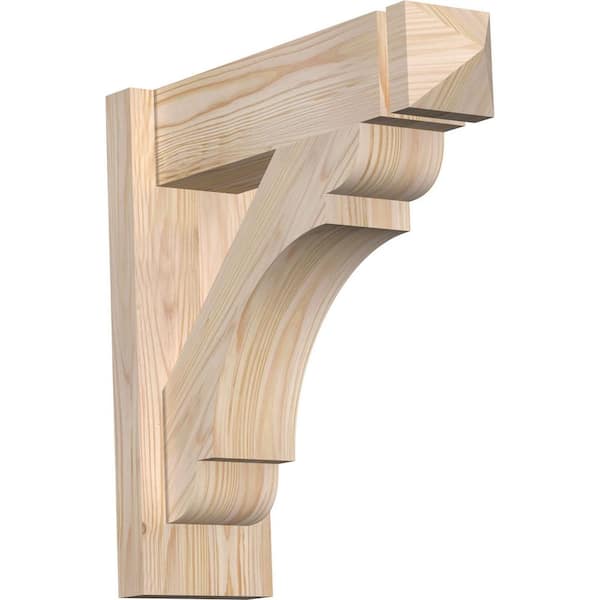 Ekena Millwork 6 in. x 18 in. x 18 in. Douglas Fir Olympic Arts and Crafts Smooth Outlooker