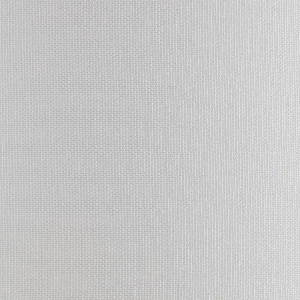 Flinn White Resin Table Lamp with Drum Shade