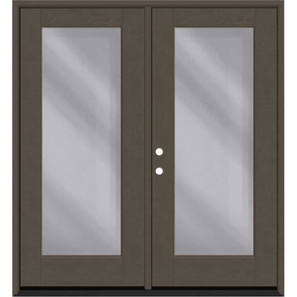 Regency 72 in. x 80 in. Full Lite Clear Glass Ashwood RHIS Stained Fiberglass Retro Patio Door with 4 in. Jamb price history on PriceWatchPro