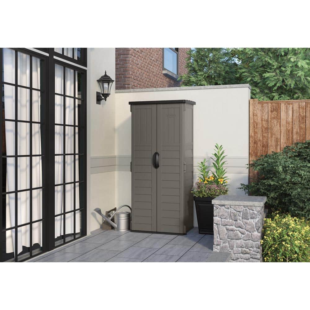 2 ft. 8.25 in. X 2 ft. 1.5 in X 6 ft. Resin Vertical Storage Shed - 1