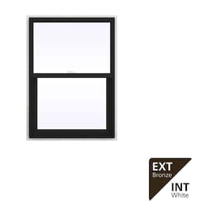 JELD-WEN 24 in. x 48 in. V-2500 Series Bronze Exterior/White