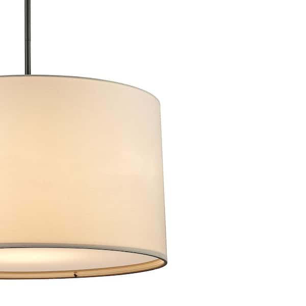 2x Modern Large Ceiling Pendant Drum Light Shades Home Lighting LED Bulbs 