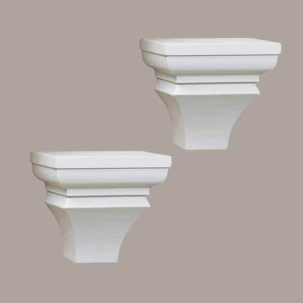 Lewis Hyman 6.5 in. x 5 in. White Sconces (2-Pair)