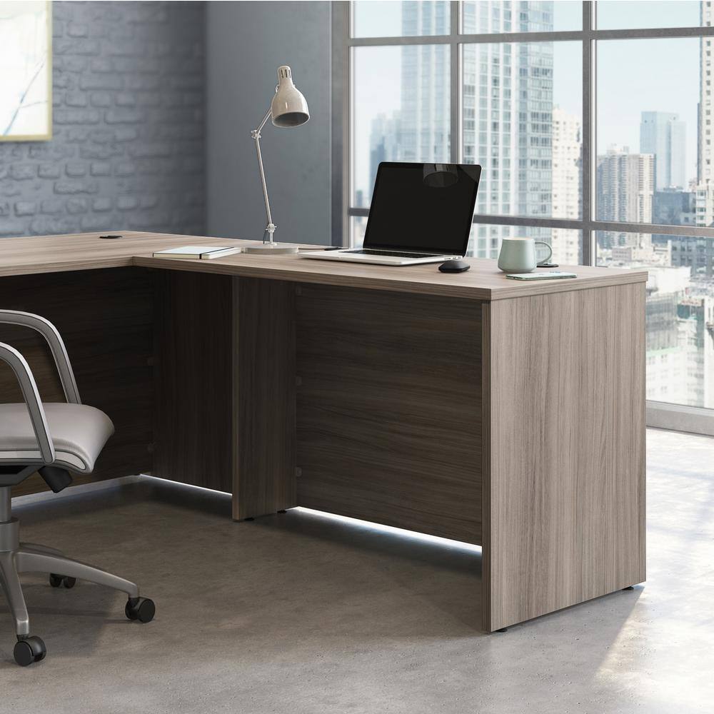 Hudson Elm 48" Transitional Executive Desk with Cord Management