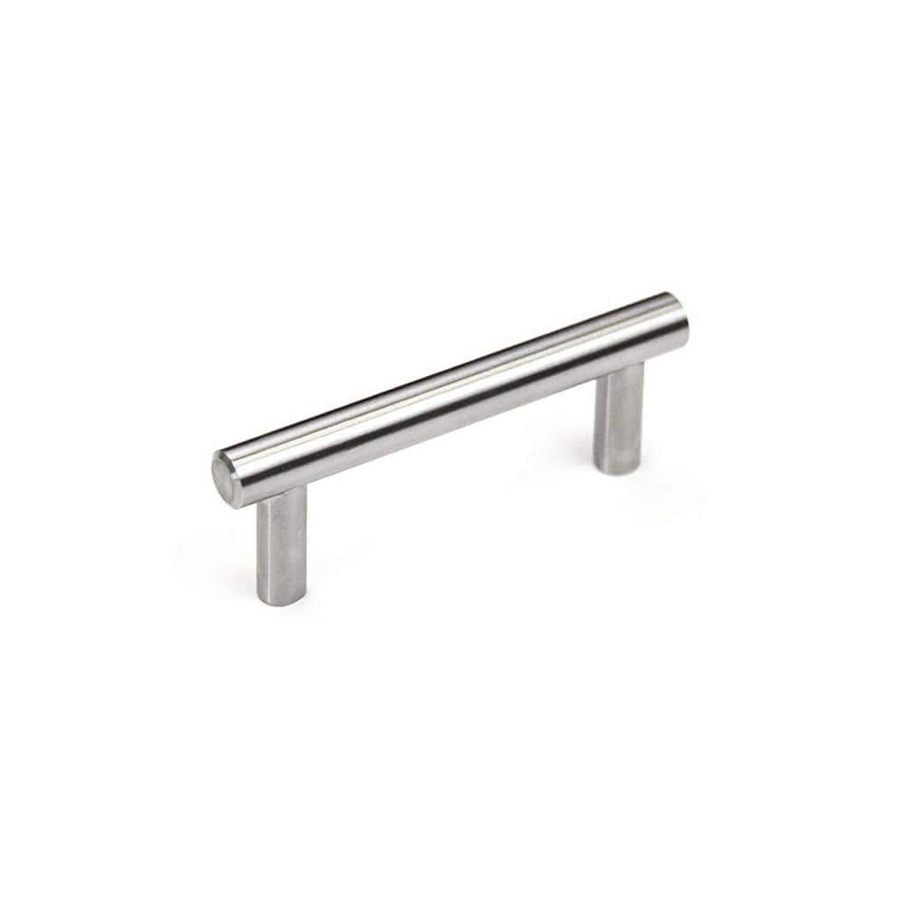 Home Decorators Collection 3 in Bar Drawer Pull Brushed Stainless Steel 
