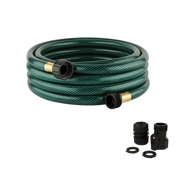 Flexible Garden Hose 1/2 x 25 Feet Heavy-Duty Outdoor Water Hose Pipe Kink and Leak Proof with 3/4 Solid Swivel Fittings