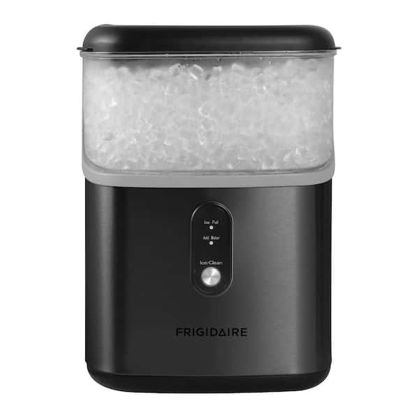 8.5 in. 28 lb. Nugget Ice Maker - BLACK Stainless Steel