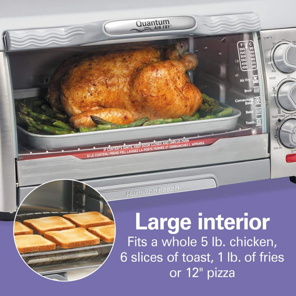 6-Slice Stainless Steel Air Fryer Toaster Oven