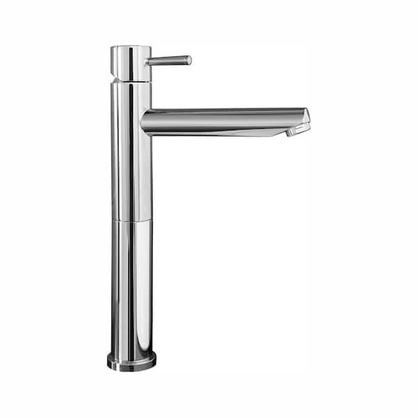 American Standard Serin Single Hole 1-Handle Mid-Arc Vessel Bathroom Faucet with Grid Drain in Chrome