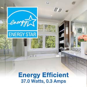 ENERGY STAR Certified Ultra Quiet ECO 130 CFM Ceiling Bathroom Exhaust Fan