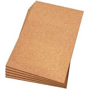 30 sq. ft. 2 ft. Wide x 3 ft. Long x 6mm Thick Natural Cork Sound Dampening Underlayment Sheets (5-Pack)