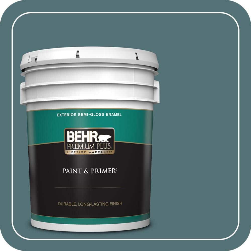5 gal. Home Decorators Collection #HDC-CL-22 Sophisticated Teal Semi-Gloss Enamel Exterior Paint & Primer price history on PriceWatchPro