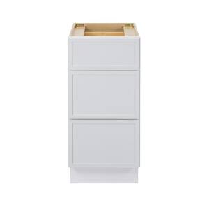 15 in. W x 21 in. D x 32.5 in. H 3-Drawers Bath Vanity Cabinet Only in White