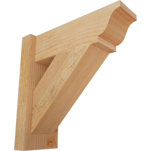 Ekena Millwork 6 in. x 16 in. x 16 in. Douglas Fir Traditional Rough Sawn Outlooker