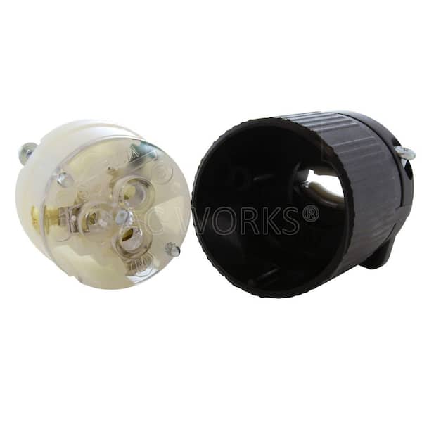 AC WORKS NEMA L7-15P 15A 277V 3-Prong Locking Male Plug with UL, C