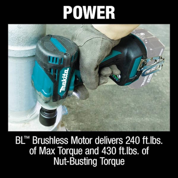 18V LXT Lithium-Ion Brushless Cordless 4-Speed 1/2 in. Sq. Drive Impact  Wrench w/ Friction Ring Anvil, Tool Only