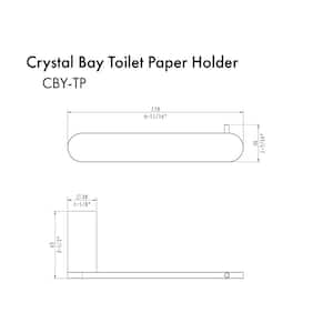 Crystal Bay Toilet Paper Holder in Brushed Nickel (CBY-TP-BN)