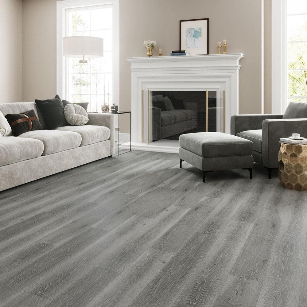 MaxCore Ultra 48" Dark Gray Click Lock Luxury Vinyl Plank Flooring