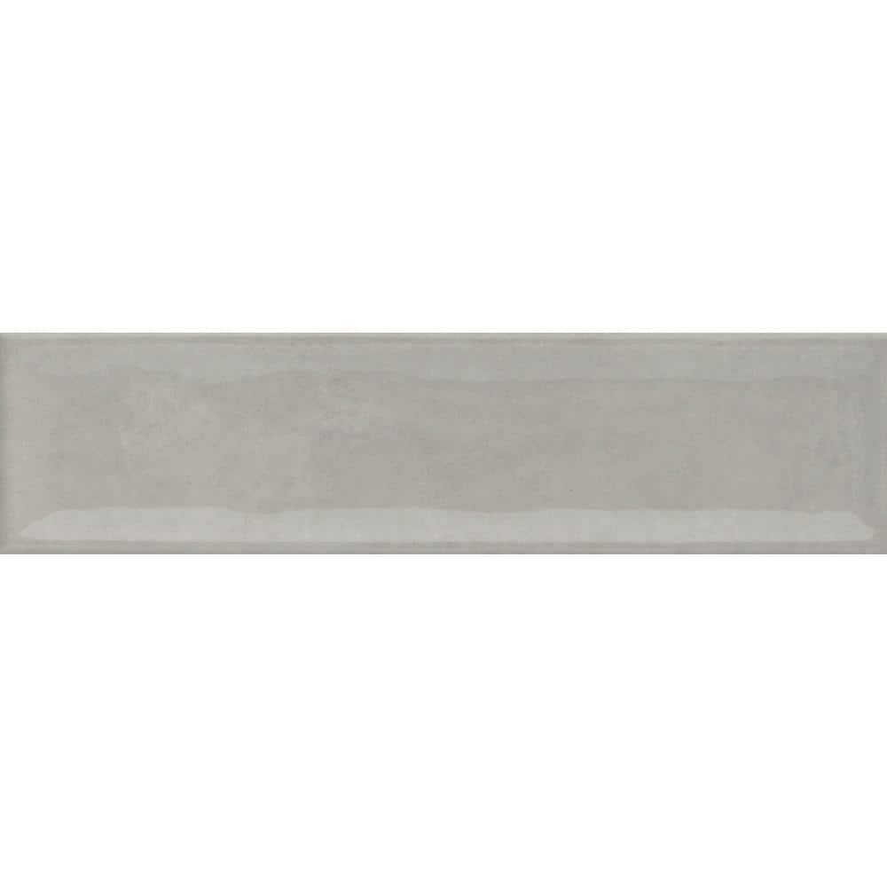 Raku Silver 3x12 Glossy Ceramic Wall Tile