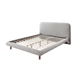 Gray Wood Frame Queen Panel Bed