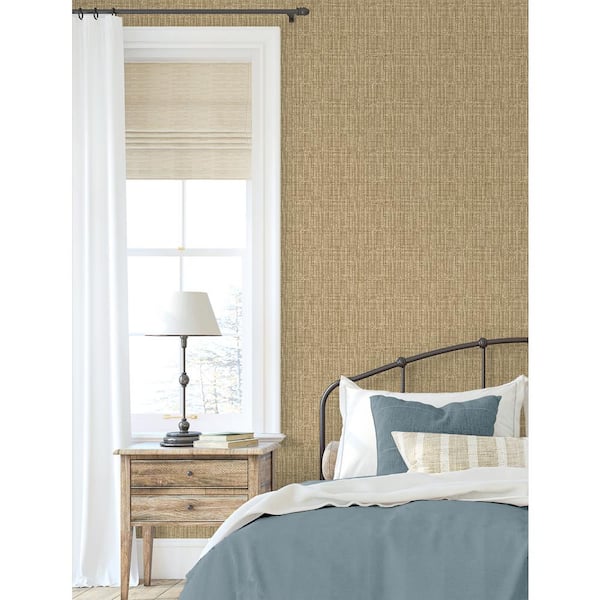 Exuma Tea Leaf Texture Vinyl Peel and Stick Wallpaper Roll (Covers 30.75 sq. ft.)