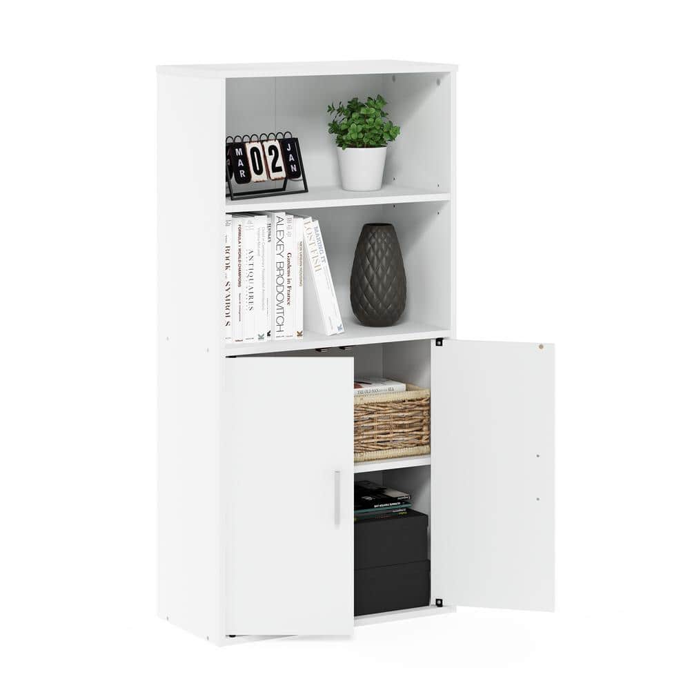 Pasir 47'' White E1 Particle Board Storage Cabinet with Adjustable Shelves