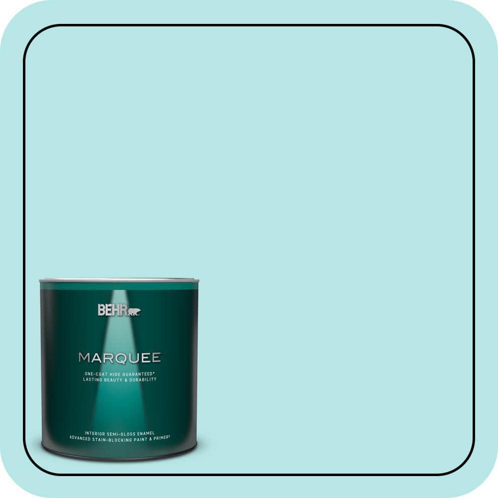 1 qt. #500A-2 Refreshing Pool Semi-Gloss Enamel Interior Paint & Primer price history on PriceWatchPro