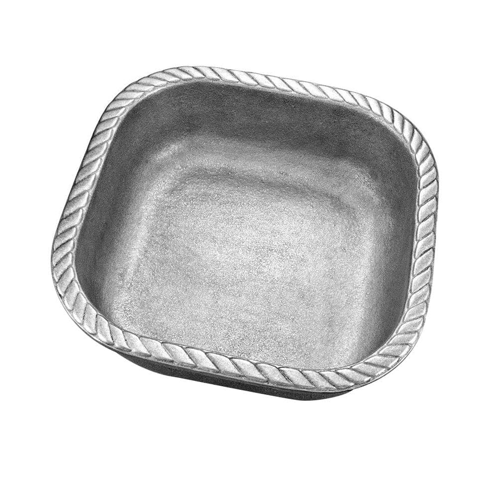 Foil Lux 36 oz Round Aluminum Take Out Pan - Heavy Weight - 8 inch x 8 inch x 2 inch - 100 Count Box, Silver