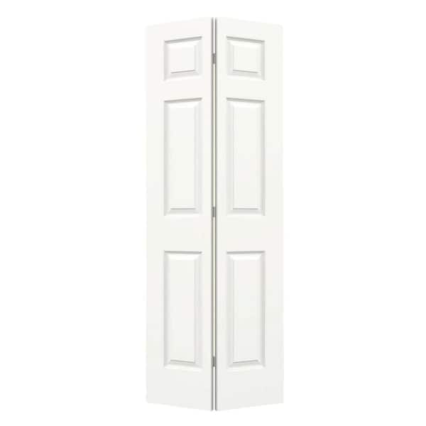 JELD-WEN 24 in. x 80 in. Colonist White Painted Smooth Molded Composite Closet Bi-Fold Door