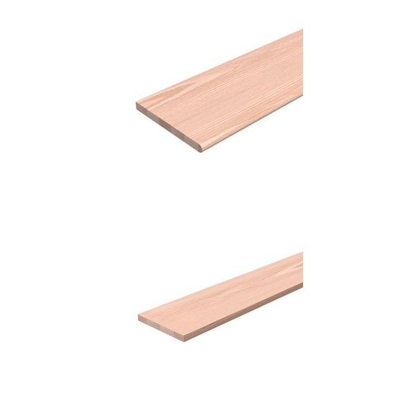 48 in. Red Oak Stair Tread (11-1/2 in. x 1 in.) and 48 in. Stair Riser (7-1/4 in. x 3/4 in.) Combo