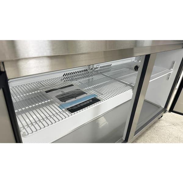 Saba 6.3 Cu. ft. Commercial Under Counter Freezer in Stainless Steel, Silver