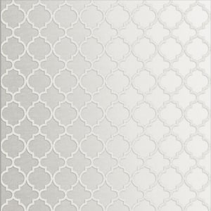 Trelliage Bead Pearl White Removable Wallpaper Sample