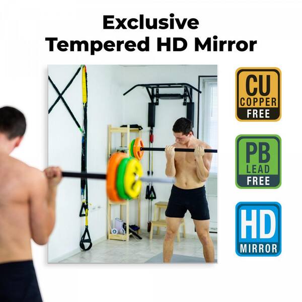 Fab Glasirror Hd Tempered Wall, Home Depot Wall Mirrors Gym