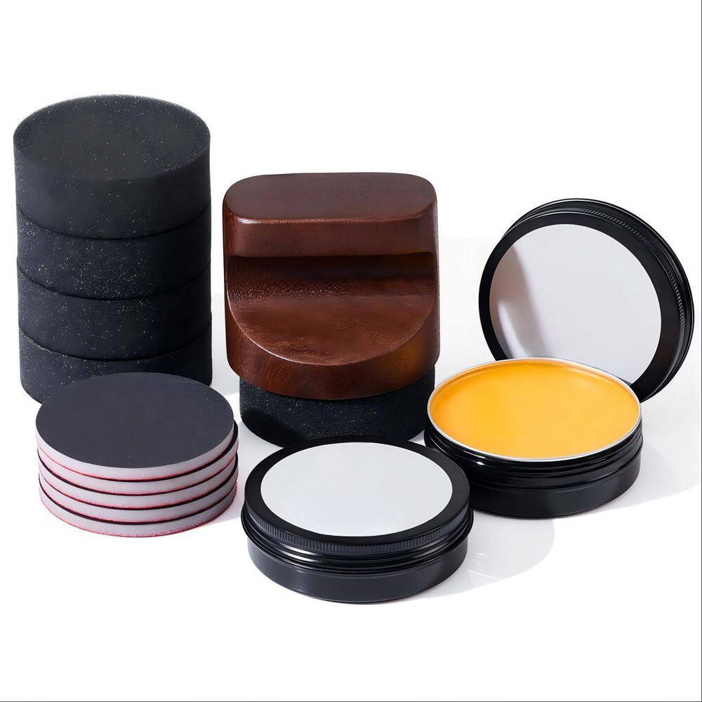 Wood Cutting Board Oil Applicator Kit with Beeswax for Butcher Blocks Counter Tops and Wooden Utensils Wax