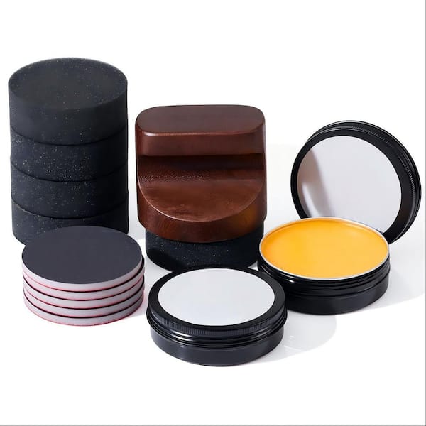 Wood Cutting Board Oil Applicator Kit with Beeswax for Butcher Blocks Counter Tops and Wooden Utensils Wax