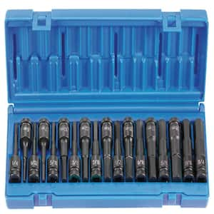 Stark Metric MM Pro-Grade Allen Hex Bit Chrome Vanadium Socket Set  (13-Piece) 33500-H1 - The Home Depot