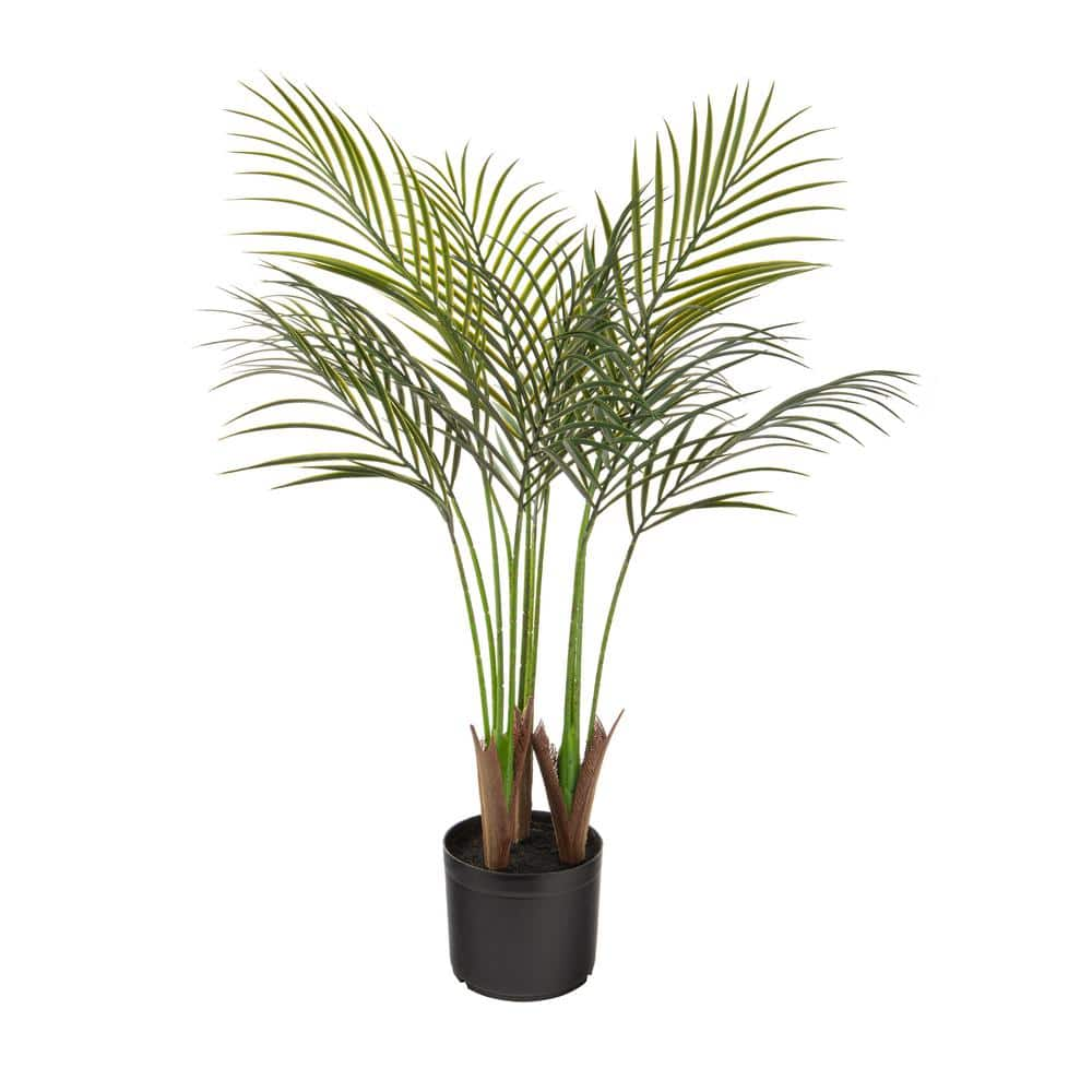 NATURAE DECOR Artificial 35 In Areca Palm Indoor And Outdoor Plants 