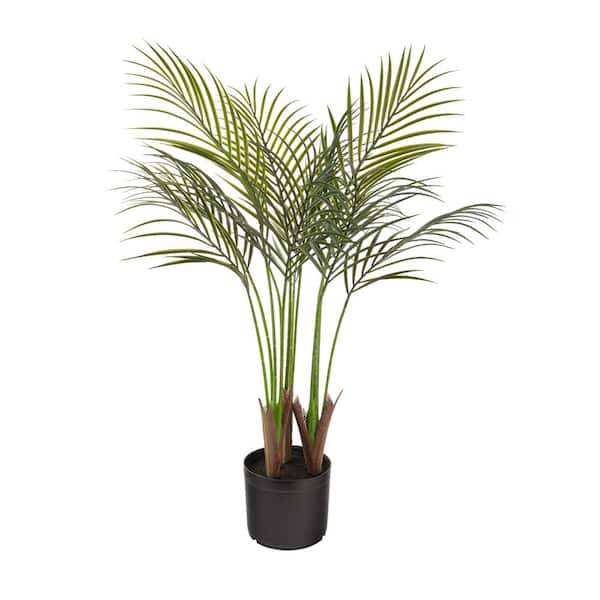 NATURAE DECOR Artificial 35 in. Areca Palm Indoor and Outdoor Plants