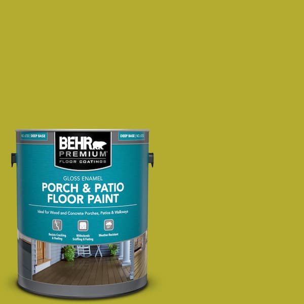 BEHR PREMIUM 1 gal. #P340-6 Green Neon Gloss Enamel Interior/Exterior Porch and Patio Floor Paint